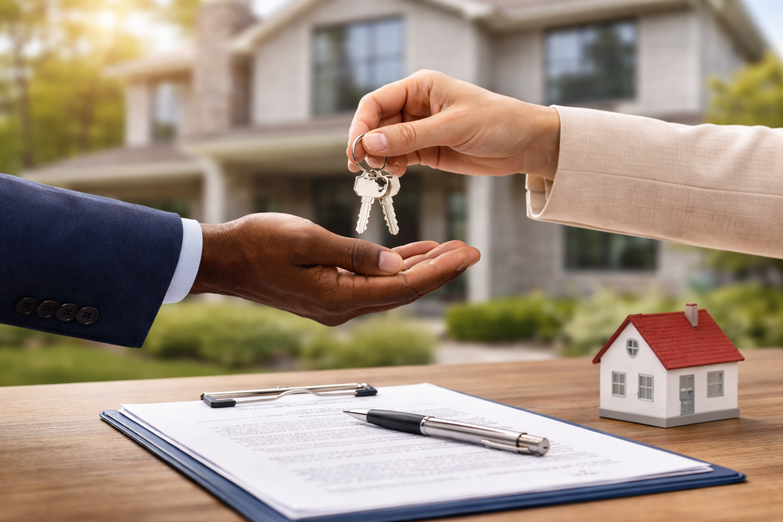 Handing over the keys of a home
